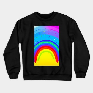 Rainbow Hearts 3 Crewneck Sweatshirt